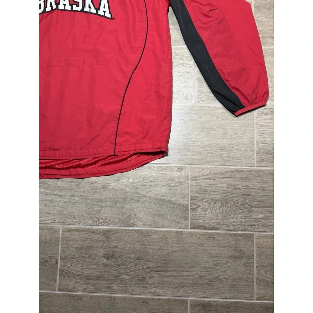 Majestic Red Nebraska Quarter‎ Zip Sweatshirt Size 2XL